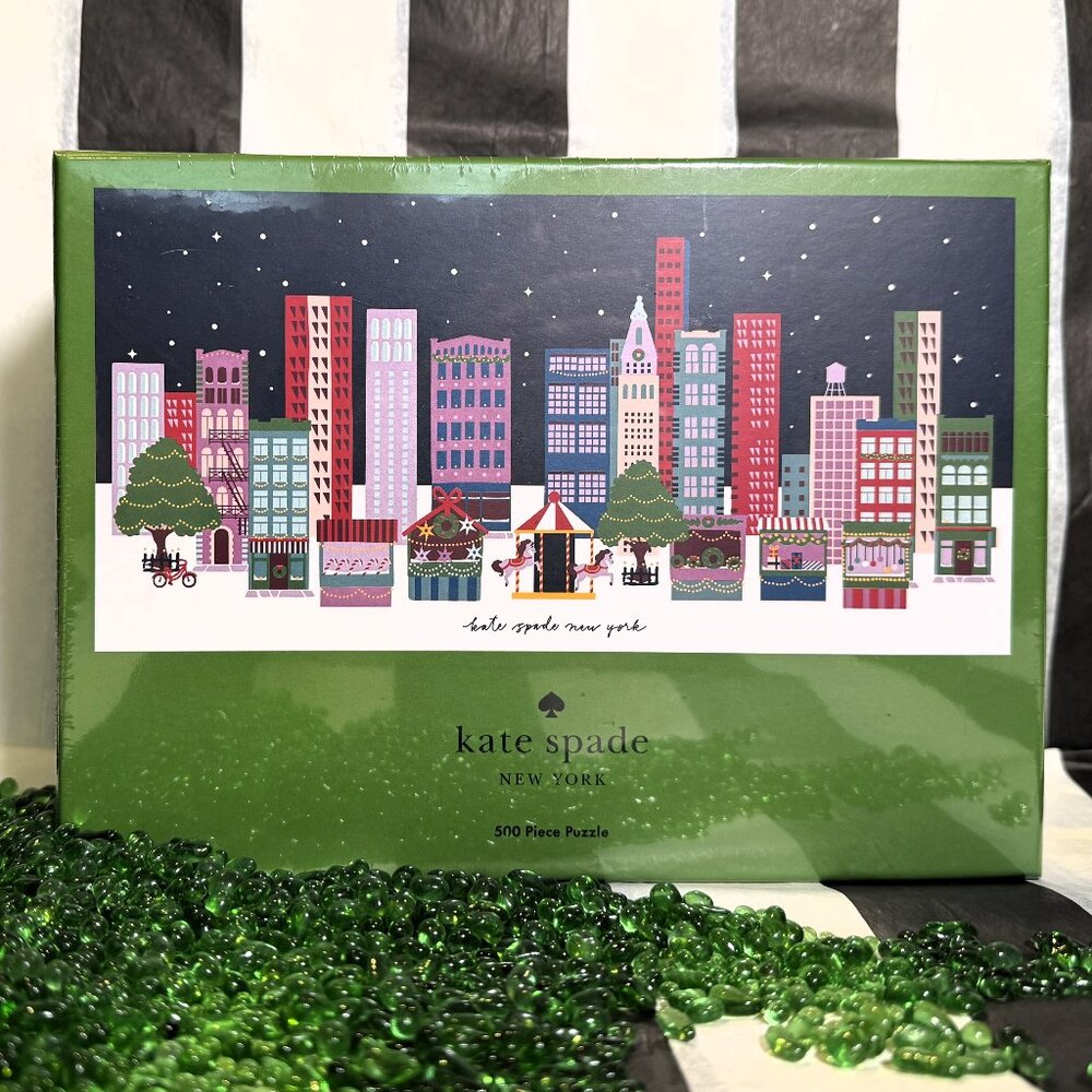 NEW! Kate Spade Winter Village Puzzle (500 pcs)